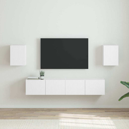 Mueble De Tv Montado En La Pared 2 Pcs 30 X 31 X 40 Cm