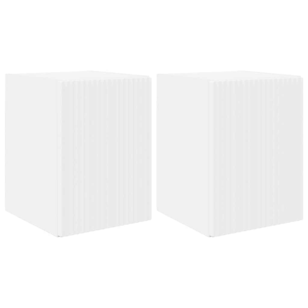 Mueble De Tv Montado En La Pared 2 Pcs 30 X 31 X 40 Cm