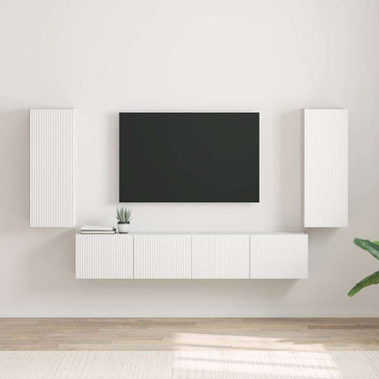 Mueble De Tv Montado En La Pared 2 Pcs 30 X 31 X 80 Cm