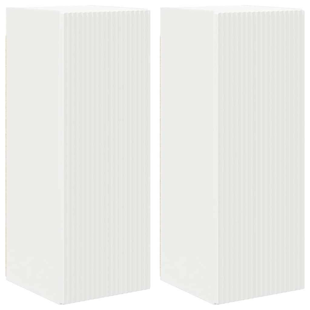 Mueble De Tv Montado En La Pared 2 Pcs 30 X 31 X 80 Cm