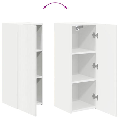 Mueble De Tv Montado En La Pared 2 Pcs 30 X 31 X 80 Cm