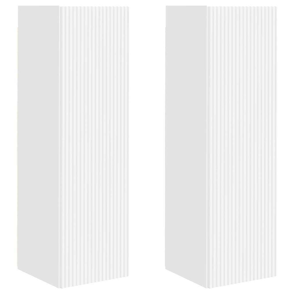 Mueble De Tv Montado En La Pared 2 Pcs 30 X 31 X 100 Cm
