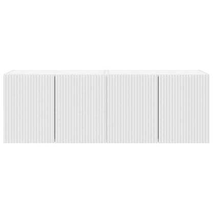 Mueble De Tv Montado En La Pared 2 Pcs 59,5 X 31 X 40 Cm