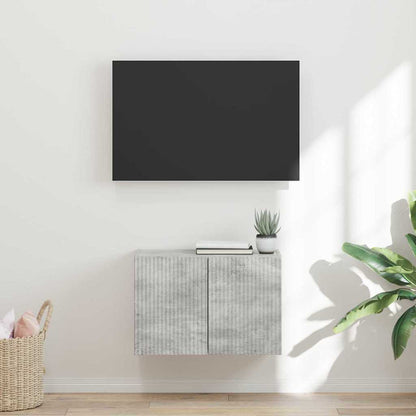 Mueble De Tv Montado En La Pared Roble Artesanal