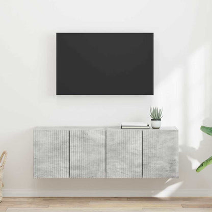 Mueble De Tv Montado En La Pared Roble Artesanal