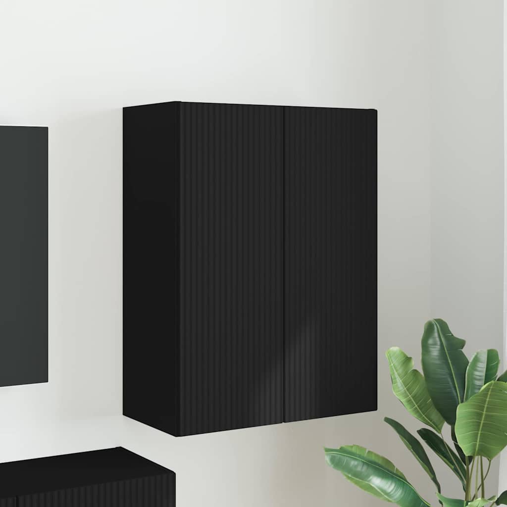 Mueble De Tv Montado En La Pared Roble Artesanal