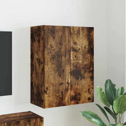 Mueble De Tv Montado En La Pared Roble Artesanal