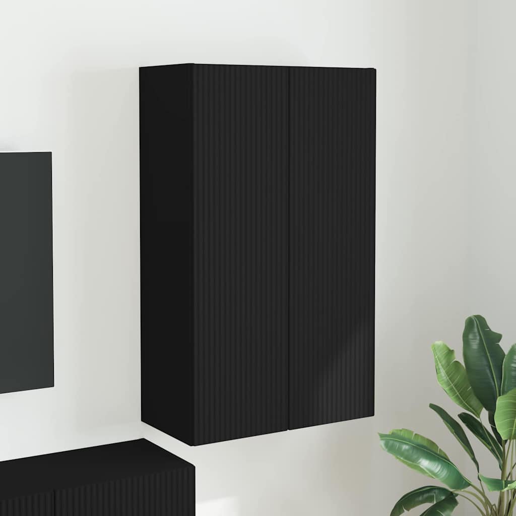 Mueble De Tv Montado En La Pared Roble Artesanal
