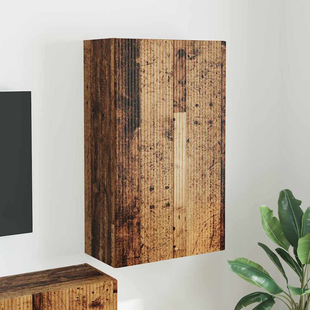 Mueble De Tv Montado En La Pared Roble Artesanal