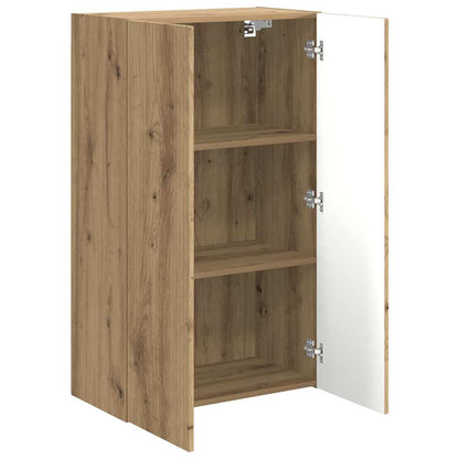 Mueble De Tv Montado En La Pared Roble Artesanal