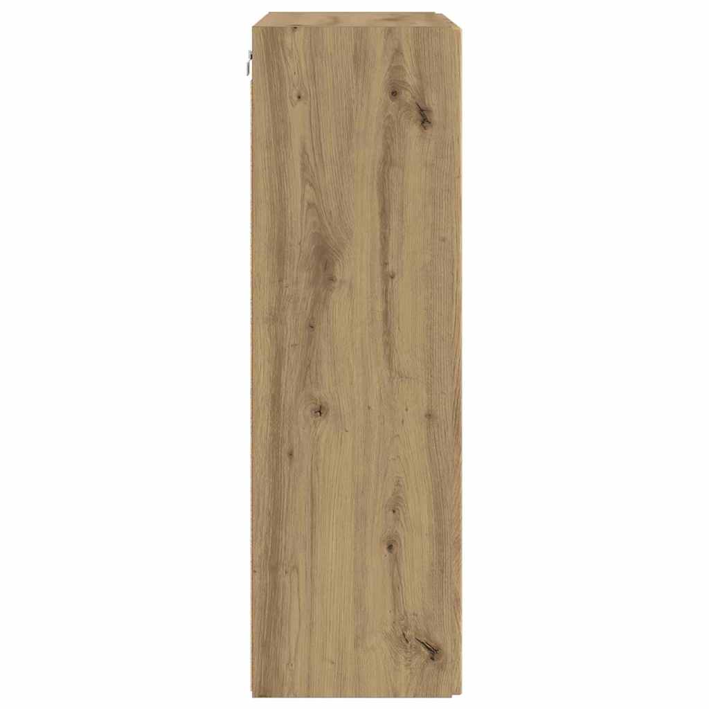 Mueble De Tv Montado En La Pared Roble Artesanal