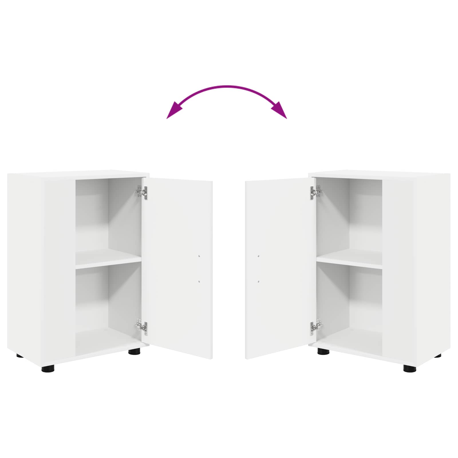Conjunto De Mueble De Tv 4 Pcs Madera Contrachapada