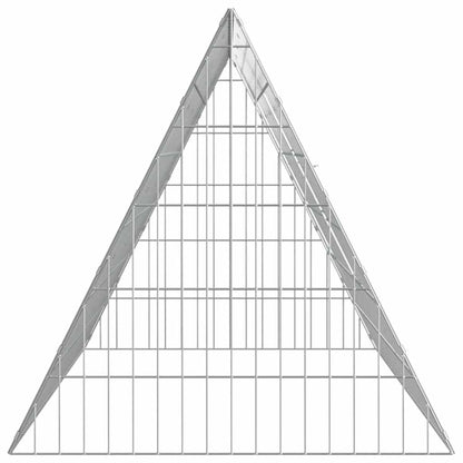 Jaula Para Conejos Plateado 215 X 55 X 55 Cm Acero Galvanizado