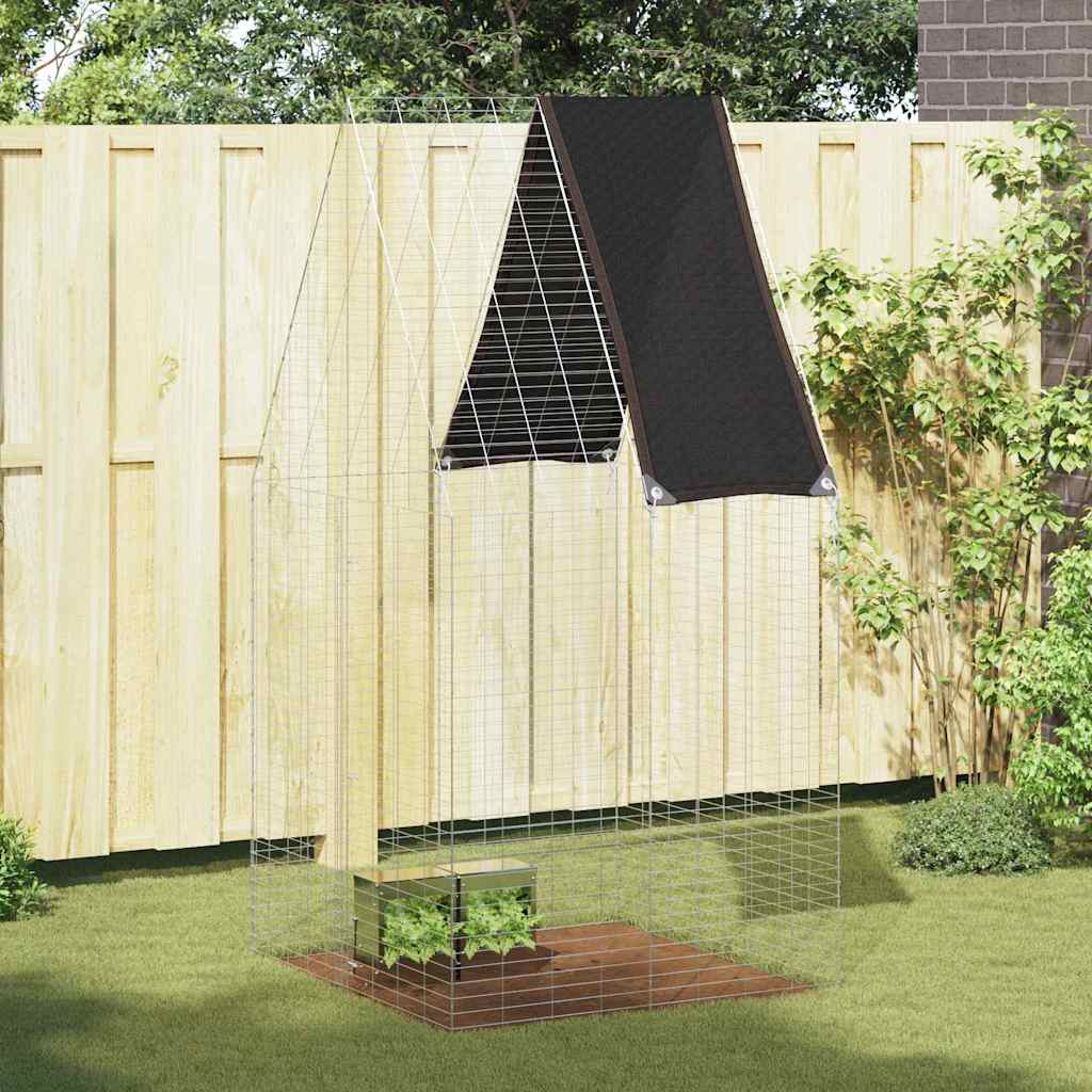 Jaula Para Pollos 2 Pcs Plateado 600 X 100 X 210 Cm