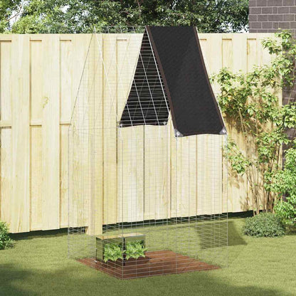 Jaula Para Pollos 2 Pcs Plateado 600 X 100 X 210 Cm