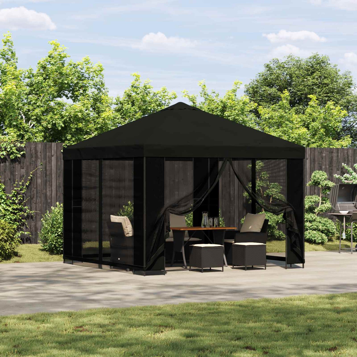 Cenador 3 X 3 M Poliéster Y Acero 190 Gsm