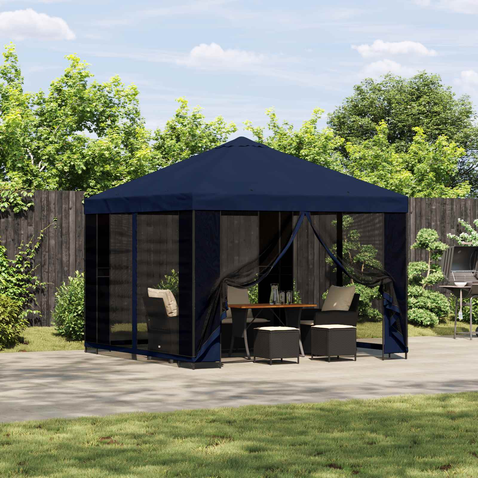 Cenador 3 X 3 M Poliéster Y Acero 190 Gsm
