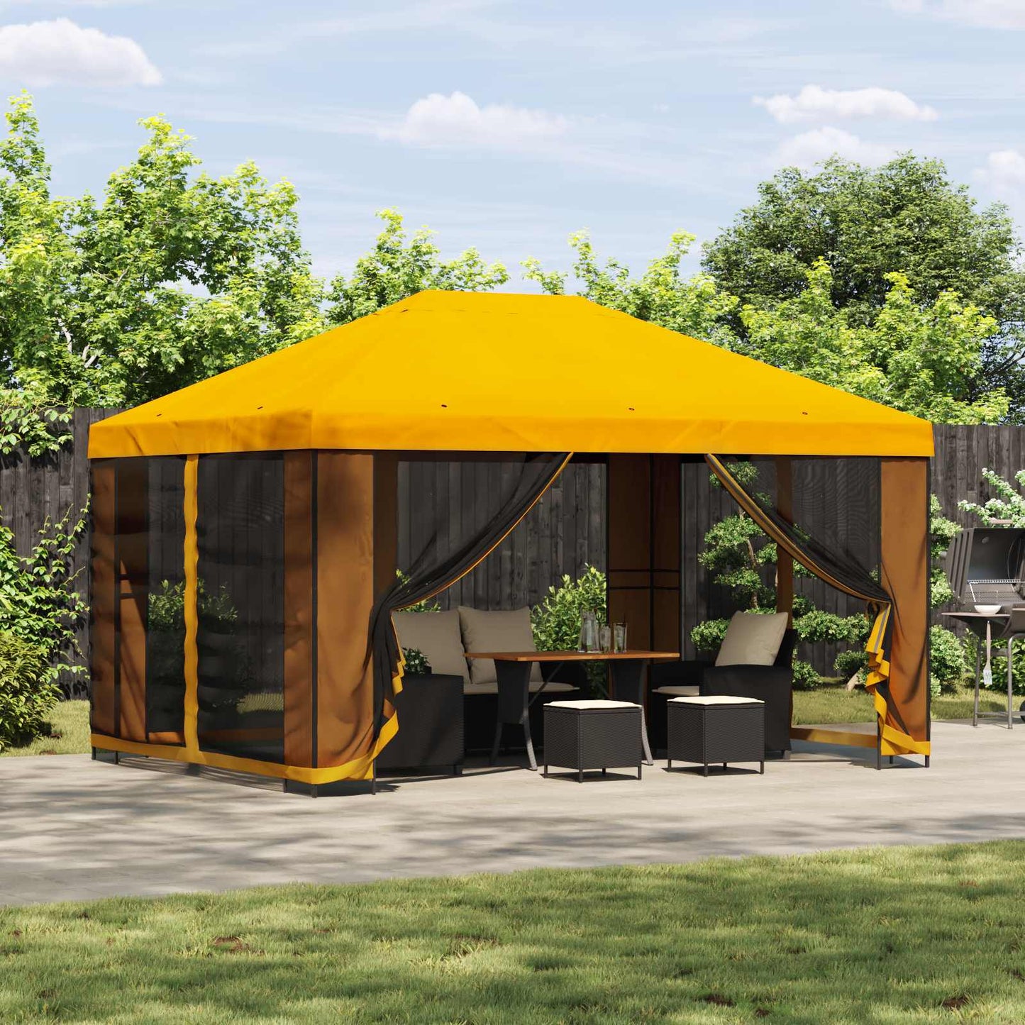 Cenador 4 X 3 M Poliéster Y Acero 190 Gsm