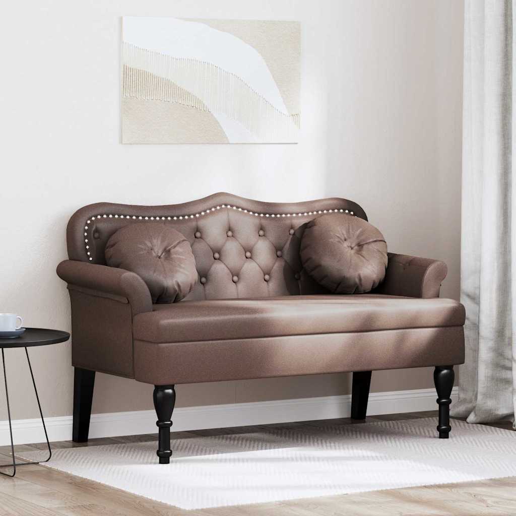 Banco Chesterfield 120.5 X 65 X 75 Cm Cuero Sintético