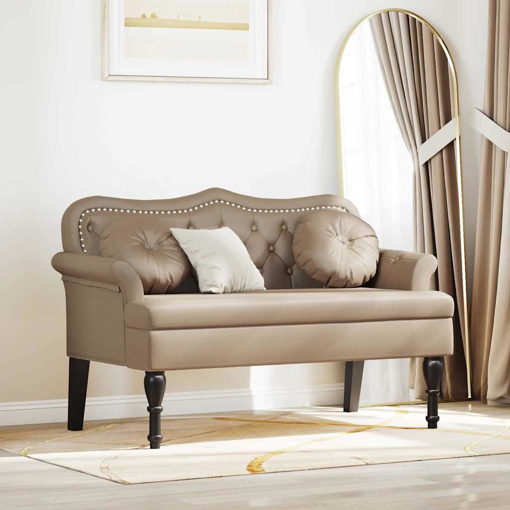 Banco Chesterfield 120.5 X 65 X 75 Cm Cuero Sintético