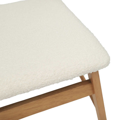 Silla De Comedor 2 Uds. Madera De Caucho Sólido Claro