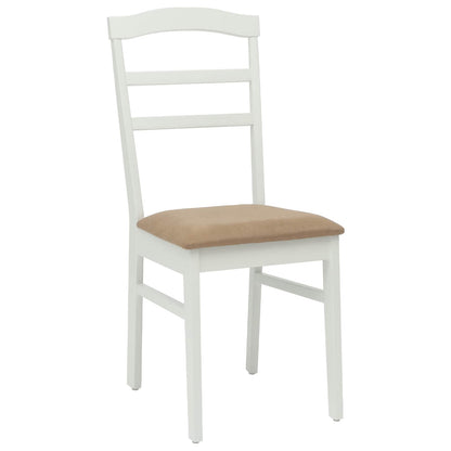 Silla De Comedor 2 Uds. Madera De Caucho Sólido