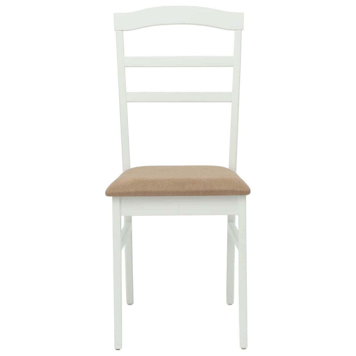 Silla De Comedor 2 Uds. Madera De Caucho Sólido