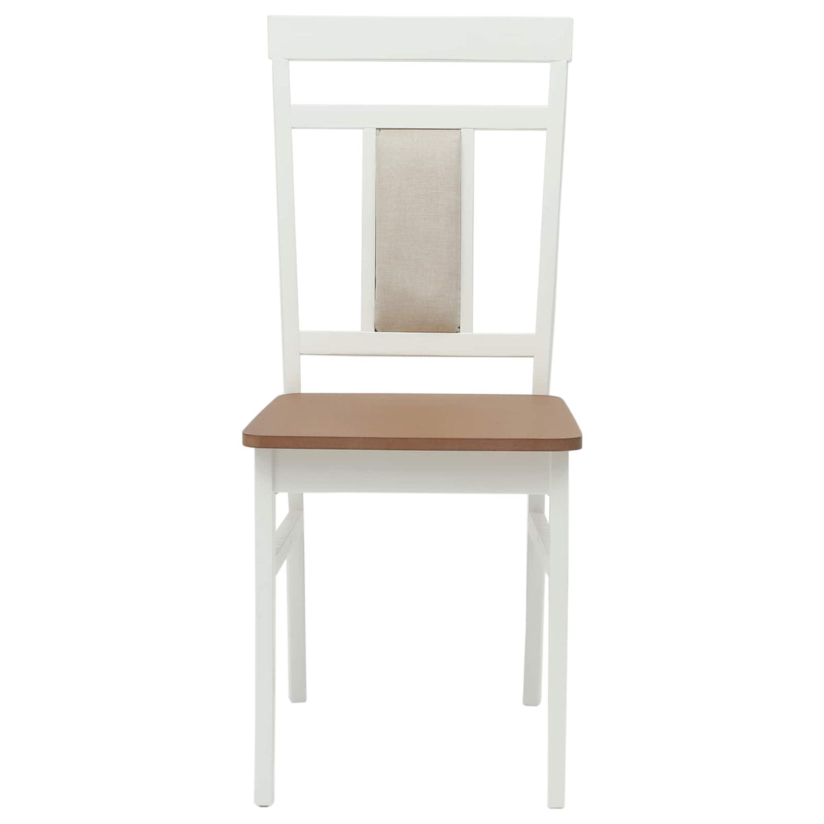 Silla De Comedor 2 Uds. Madera De Caucho Sólido