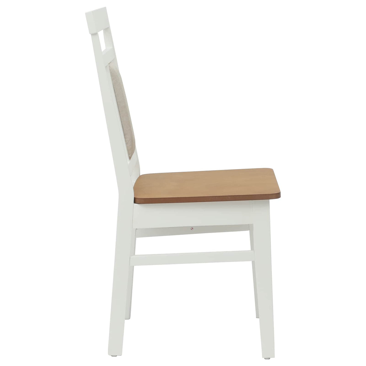 Silla De Comedor 2 Uds. Madera De Caucho Sólido