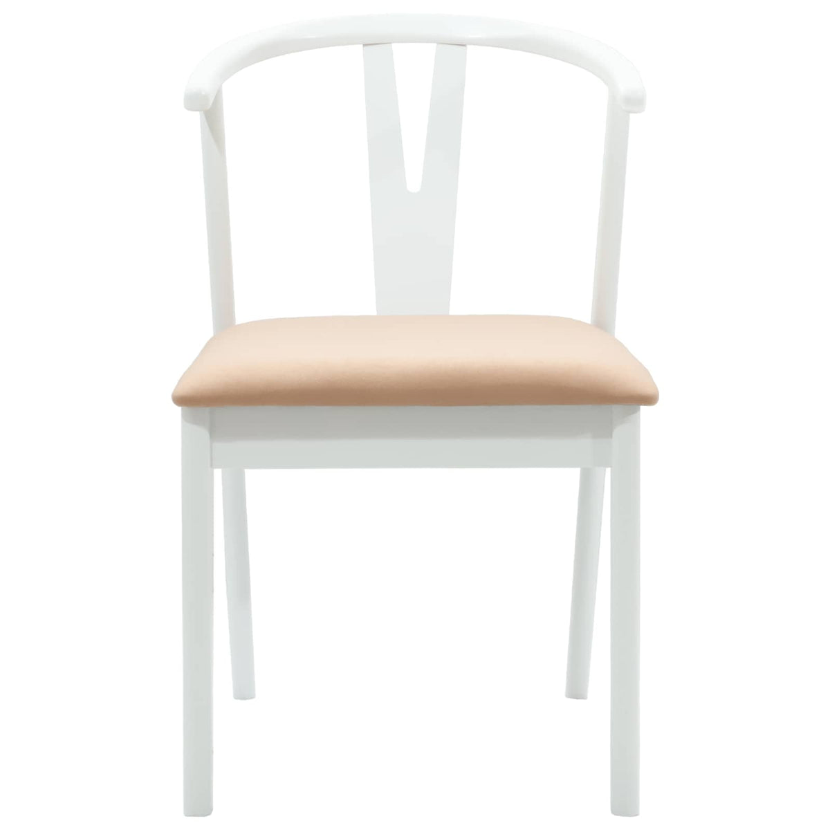 Silla De Comedor 2 Uds. Madera De Caucho Sólido