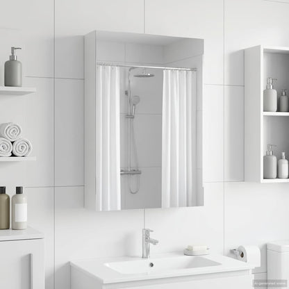 Armario Con Espejo De Baño Con Estante 40 X 10,5 X 60,5 Cm
