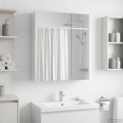 Armario Con Espejo De Baño Con Estante 60 X 14,5 X 70 Cm