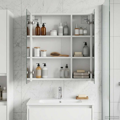 Armario Con Espejo De Baño Con Estante 60 X 14,5 X 70 Cm