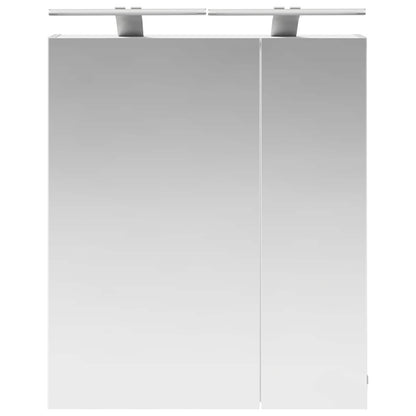 Armario Con Espejo De Baño Con Estante 60 X 14,5 X 70 Cm