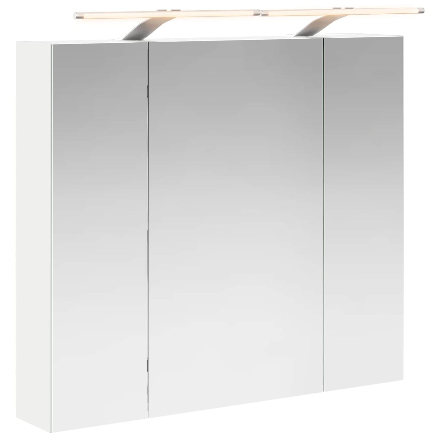 Armario Con Espejo De Baño Con Estante 80 X 14.5 X 70 Cm