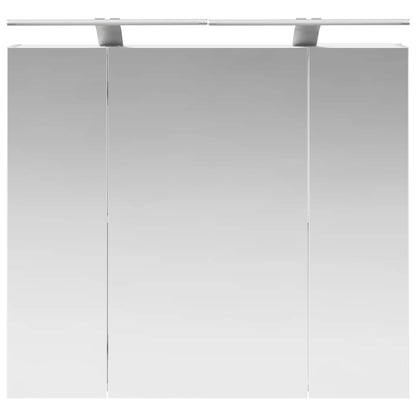 Armario Con Espejo De Baño Con Estante 80 X 14.5 X 70 Cm