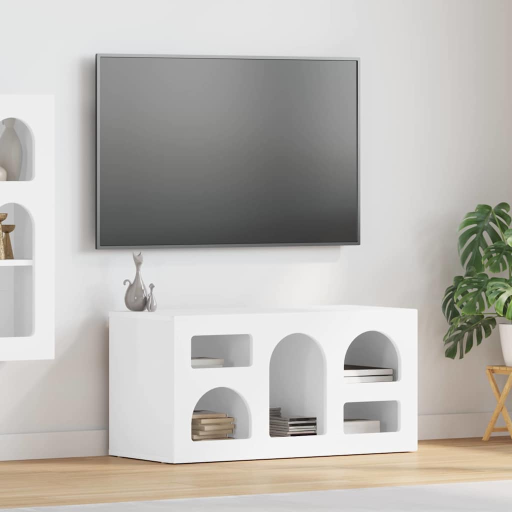 Mueble De Tv Roble Artesanal 80 X 35 X 40 Cm