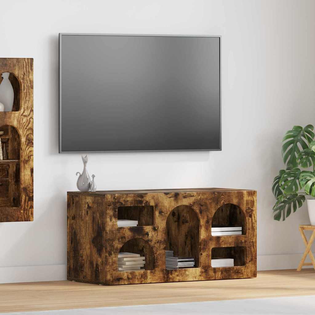 Mueble De Tv Roble Artesanal 80 X 35 X 40 Cm