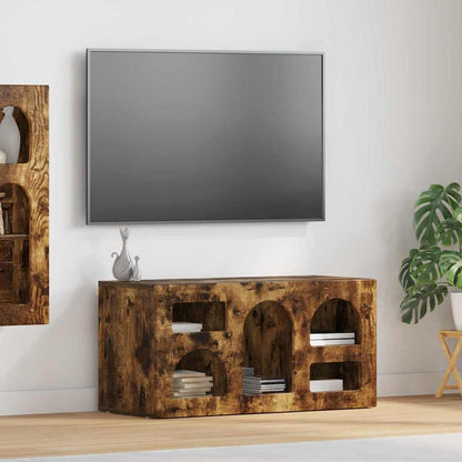 Mueble De Tv Roble Artesanal 80 X 35 X 40 Cm