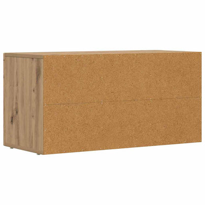 Mueble De Tv Roble Artesanal 80 X 35 X 40 Cm