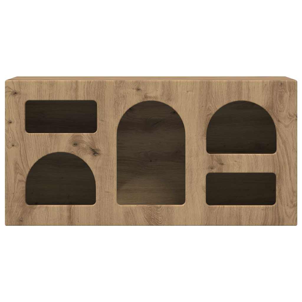 Mueble De Tv Roble Artesanal 80 X 35 X 40 Cm