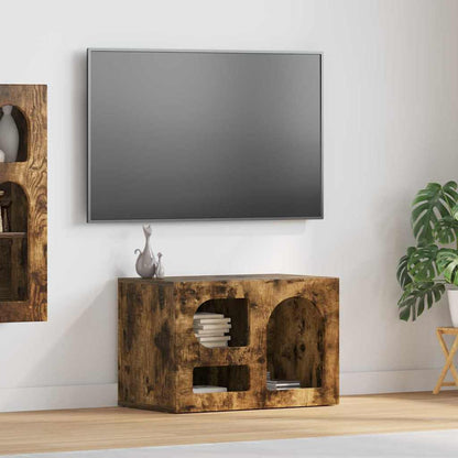 Mueble De Tv Roble Artesanal 60 X 35 X 40 Cm