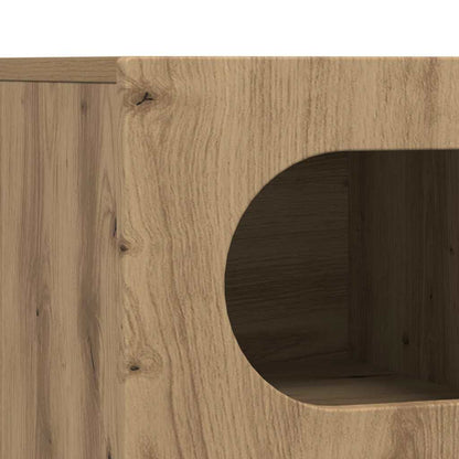 Mueble De Tv Roble Artesanal 60 X 35 X 40 Cm