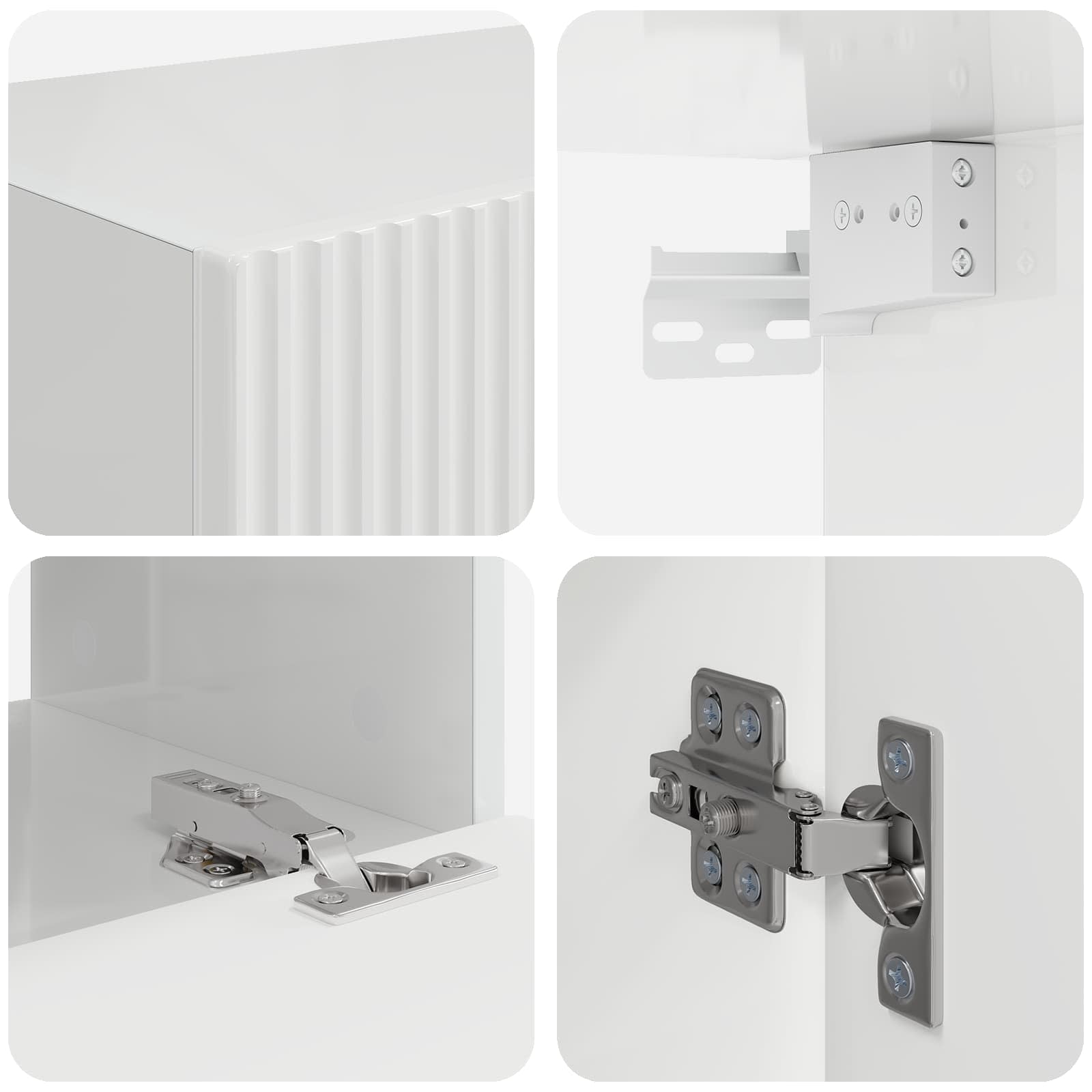 Conjunto De Mueble Para Tv De Pared 4 Pcs
