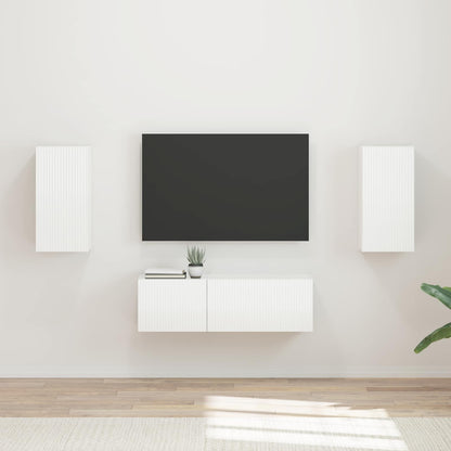 Conjunto De Mueble Para Tv De Pared 4 Pcs