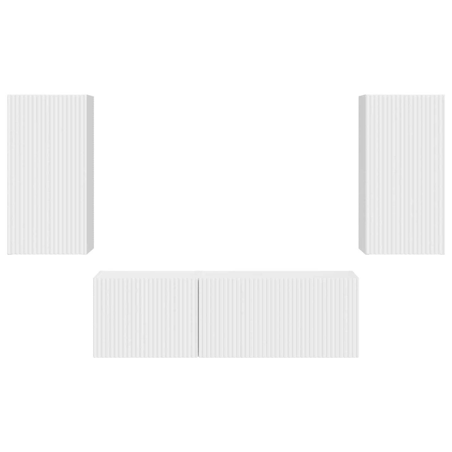 Conjunto De Mueble Para Tv De Pared 4 Pcs