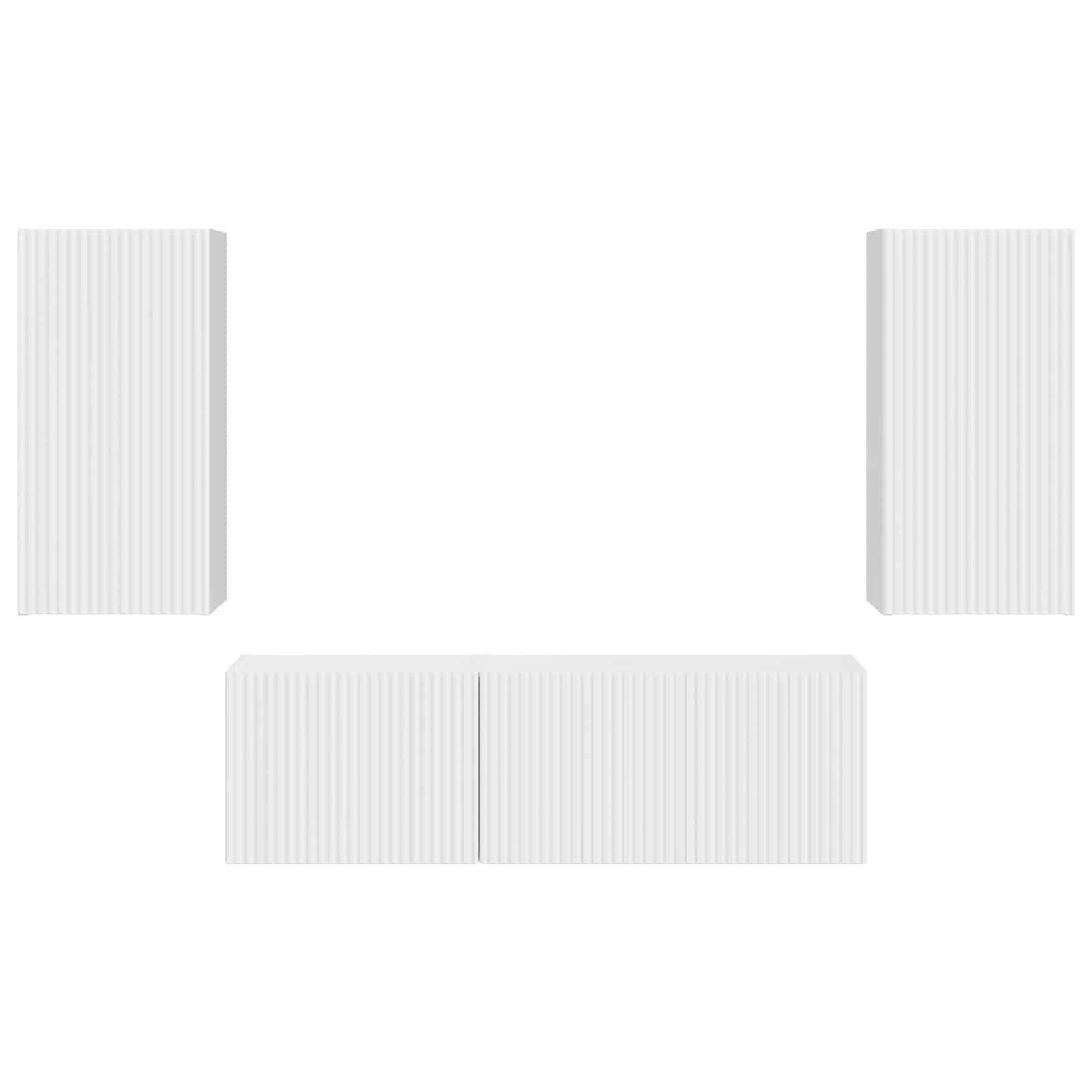 Conjunto De Mueble Para Tv De Pared 4 Pcs