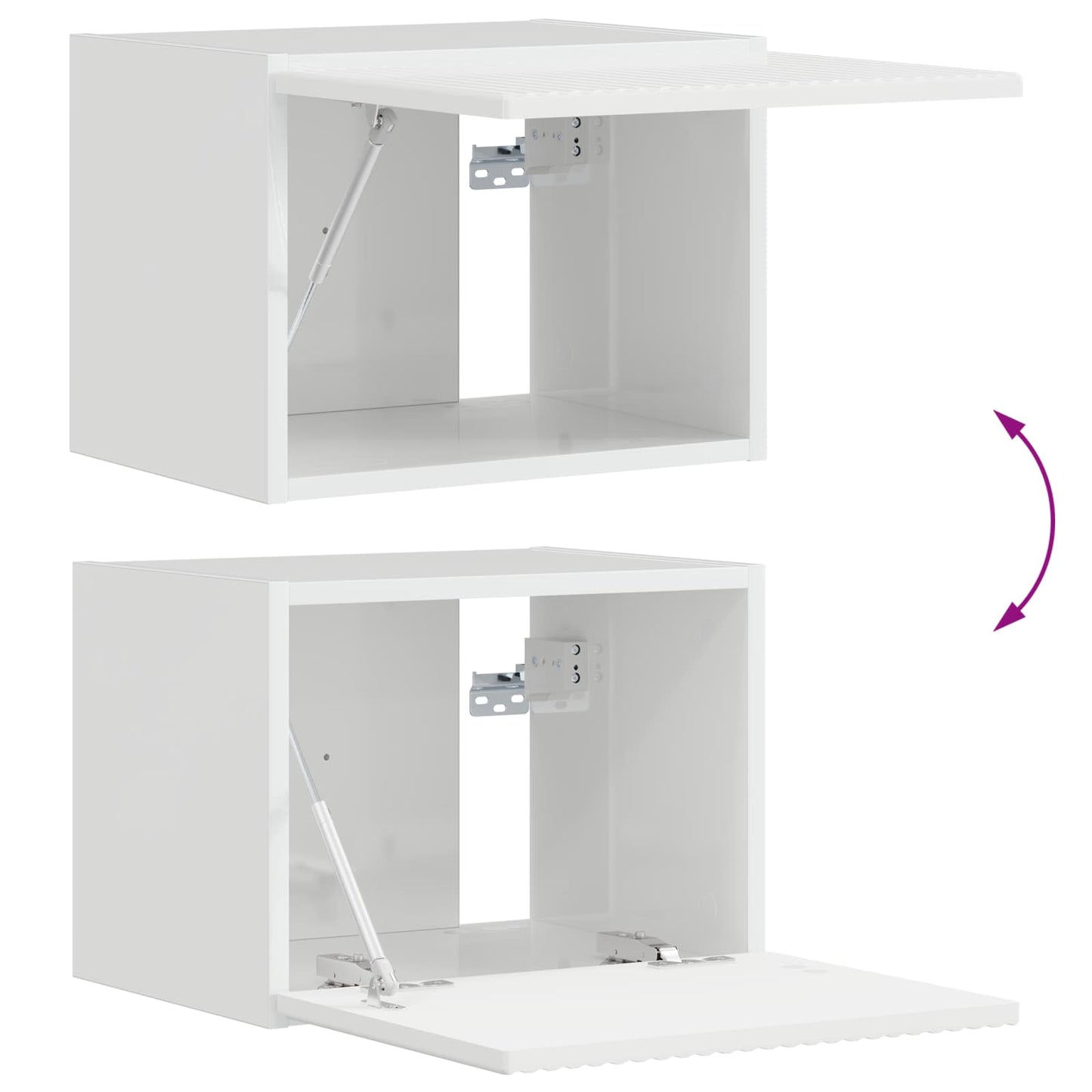 Conjunto De Mueble Para Tv De Pared 4 Pcs