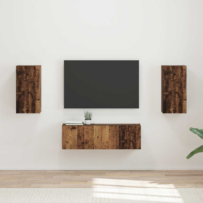 Conjunto De Mueble Para Tv De Pared 4 Pcs
