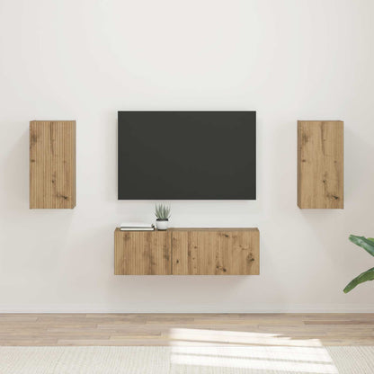 Conjunto De Mueble Para Tv De Pared 4 Pcs